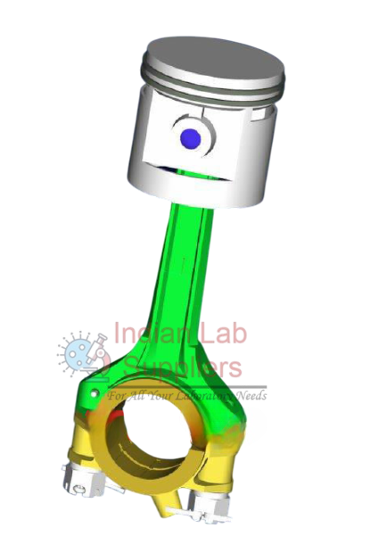 Sectioned Piston With Connecting Rod